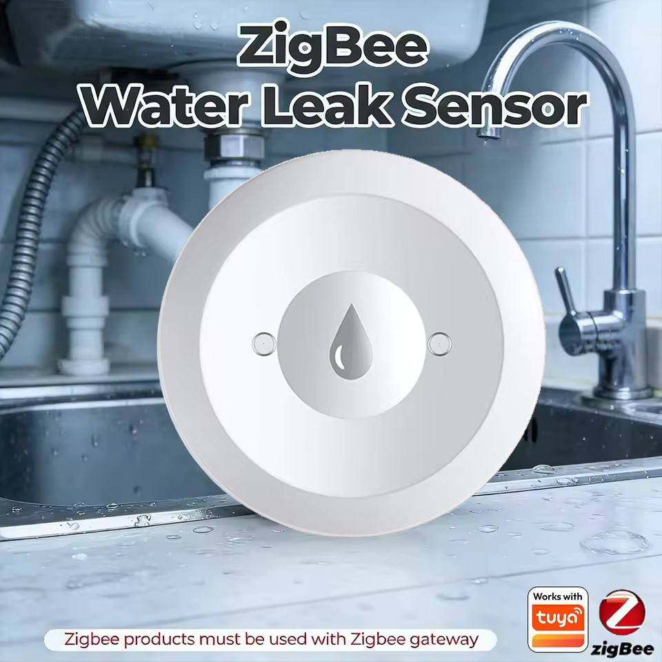 Kitchen Appliances Video - Zigbee Wassersensor, Hochwassermelder, App-Fernüberwachung für Küche/Bad,