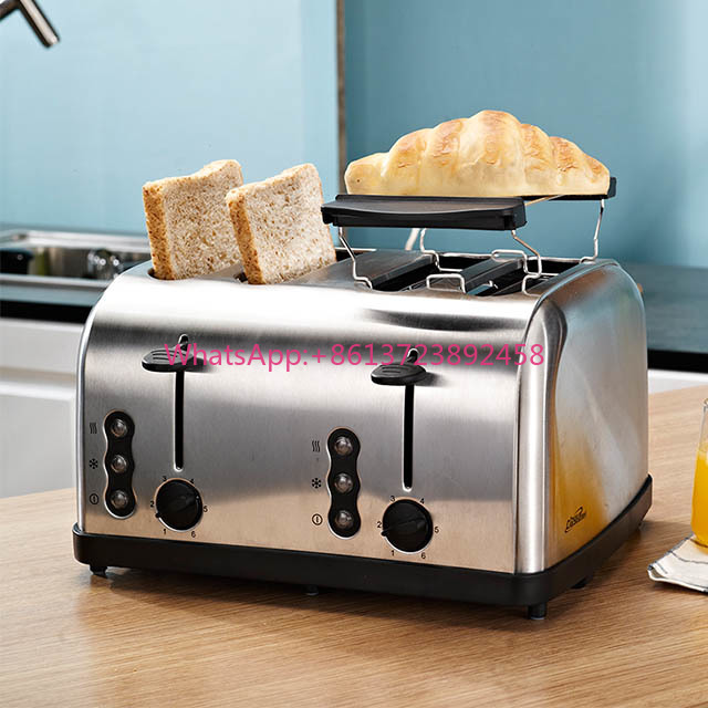 Toaster 4 Slice - 4-Scheiben Elektrischer Toaster und Grill, Brottoaster