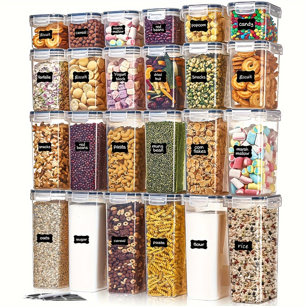 Kitchen Appliances Packages - 24-teiliges Lebensmittel-Aufbewahrungsset 12 Behälter 12 Deckel
