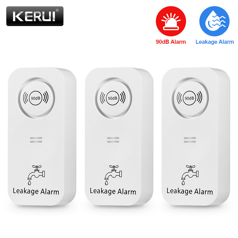 Kitchen Appliances Video - KERUI Drahtloser Wassersensor, 90 dB, Alarm,