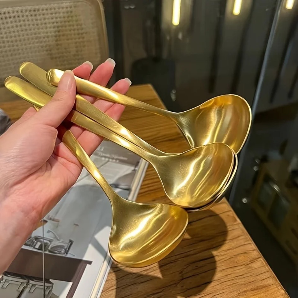 Kitchen Appliances Large - 2 Stück große Löffel aus goldenem