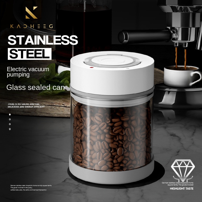 Kitchen Appliances Large - Elektrische Vakuum Kaffeebohnen Glas Vorrats glas