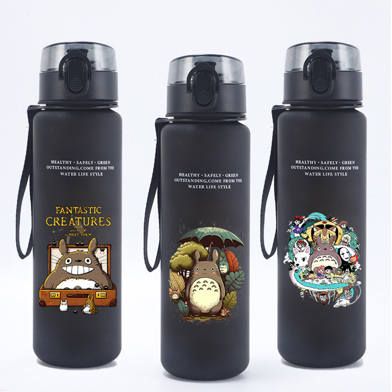 Kitchen Appliances Large - 650ML Totoro Wasserflasche Anime Cartoon Tragbare