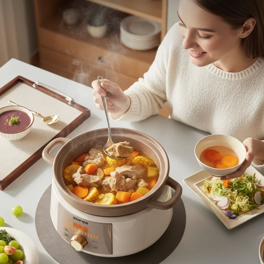 Kitchen Appliances Large - 4L Keramik Haushalt Elektrische Slow Cooker