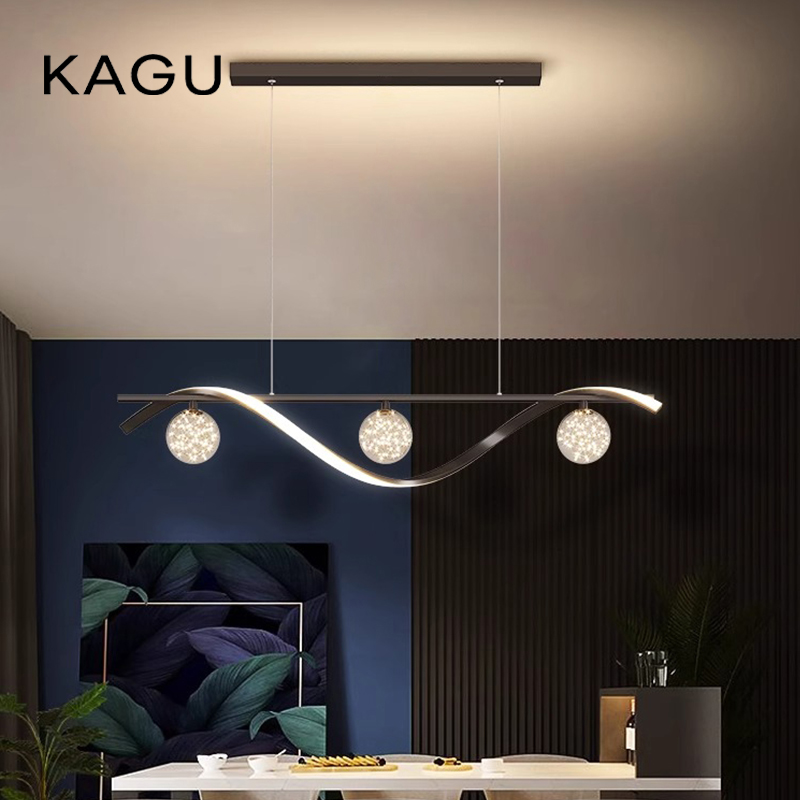 Kitchen Appliances In White - Moderne minimalistische LED-Pendelleuchten, dimmbar, für Couchtisch,