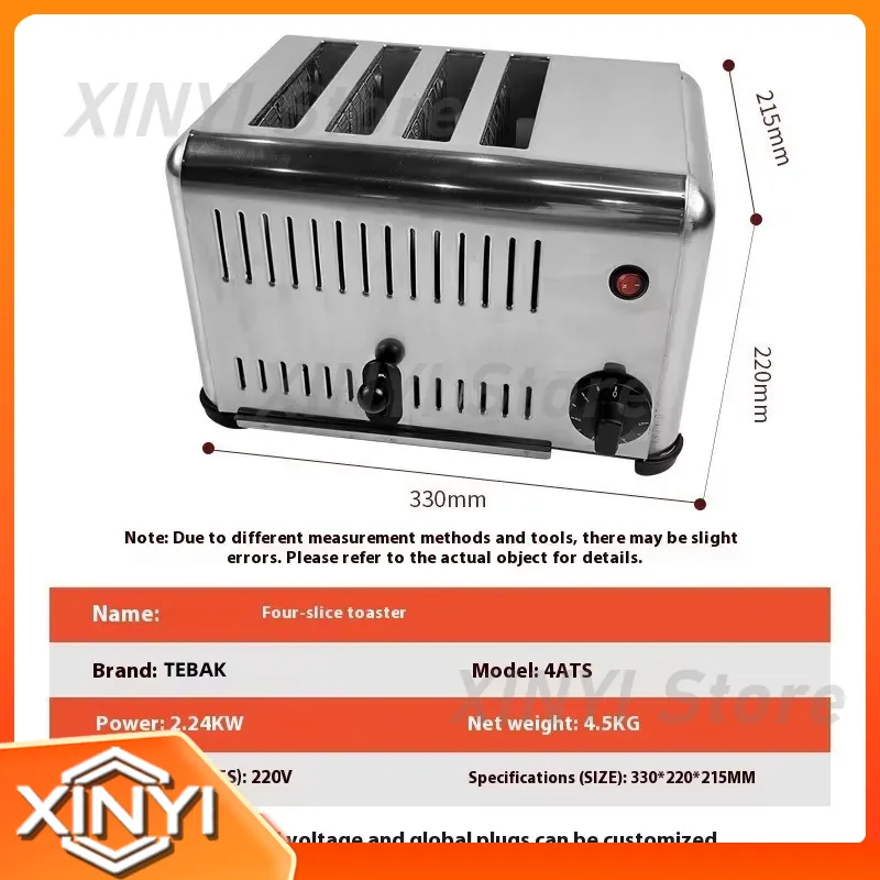 Elektrischer Brottoaster aus E – Toaster 4 Slice Bewertung und Preis