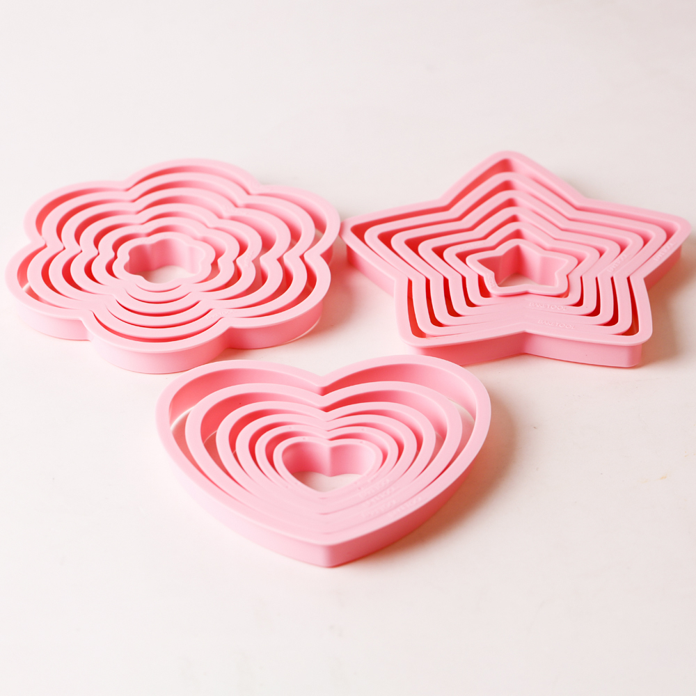 1 satz/3 sätze Rosa Herz Stern – Kitchen Appliances For Baking Bewertung und Preis
