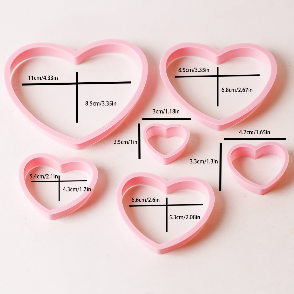 1 satz/3 sätze Rosa Herz Stern – Kitchen Appliances For Baking Bewertung und Preis