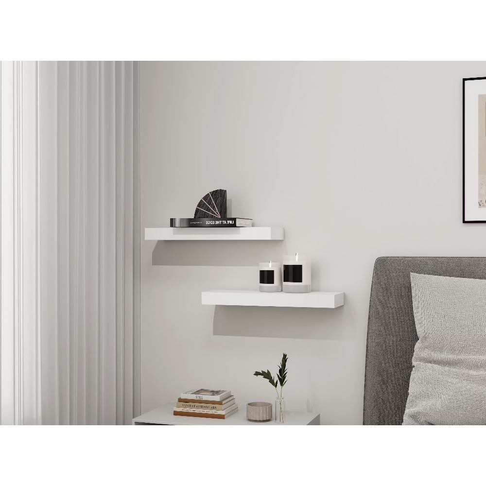 Weiße Schweberegale Set aus 2  – Kitchen Appliances In White Bewertung und Preis