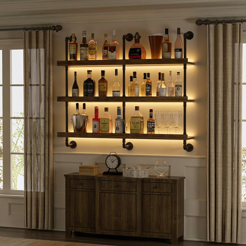 Wandmontiertes Weinregal mit L – Kitchen Appliances Rack Bewertung und Preis